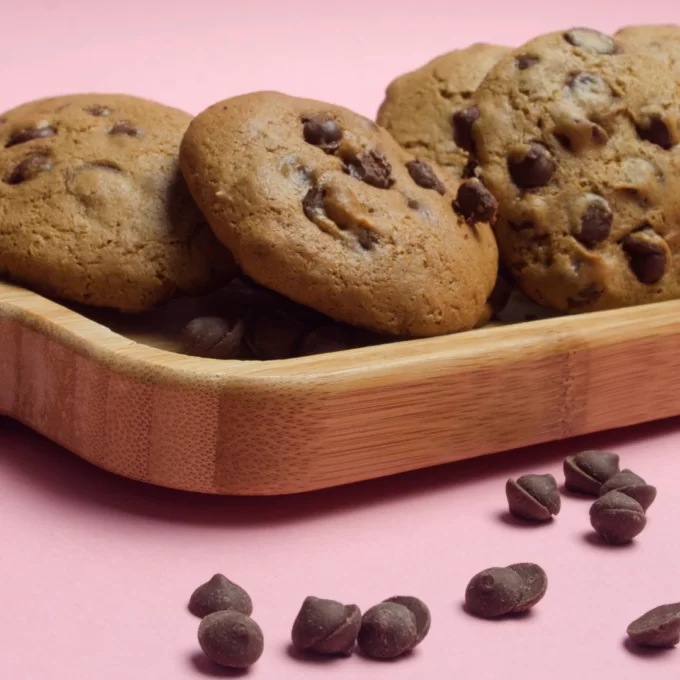 Cookies com gotas de chocolate